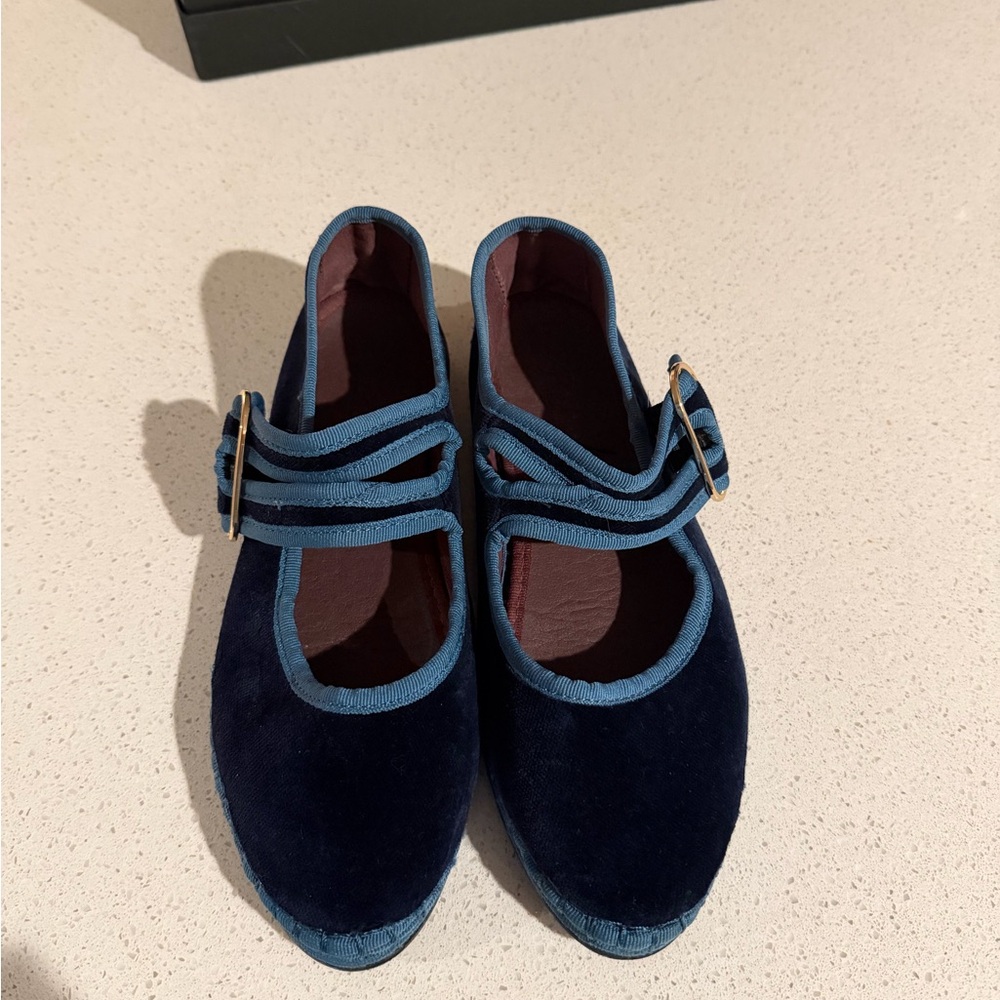 Flabelus Matilda Navy flats size 37 / 5.5 - Picture 8 of 15